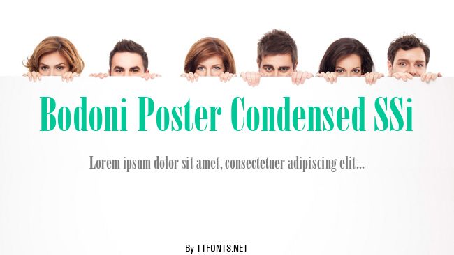 Bodoni Poster Condensed SSi example